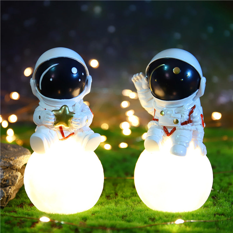 Creative Astronaut Star Lamp Ornaments Children's Home Bedroom Night Lamp Desktop Astronaut Ornaments Student Gifts