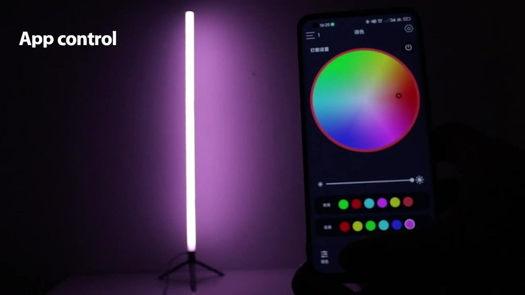 New Wall Corner Ambient Light Remote APP Control USB Floor Lamp Splicing Portable Stick RGB Corner Light