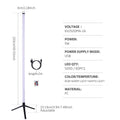 New Wall Corner Ambient Light Remote APP Control USB Floor Lamp Splicing Portable Stick RGB Corner Light