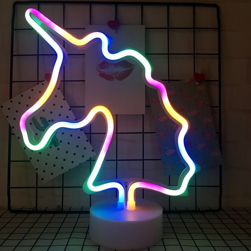 LED Living Room Neon Light Luminous Decoration Creative Cloud Home Ins Bedside Pineapple Night Light Flamingo
