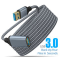 USB 3.0 male to female data cable, USB flash drive, keyboard, mouse, PS4, PS5 game console controller, charging extension cable