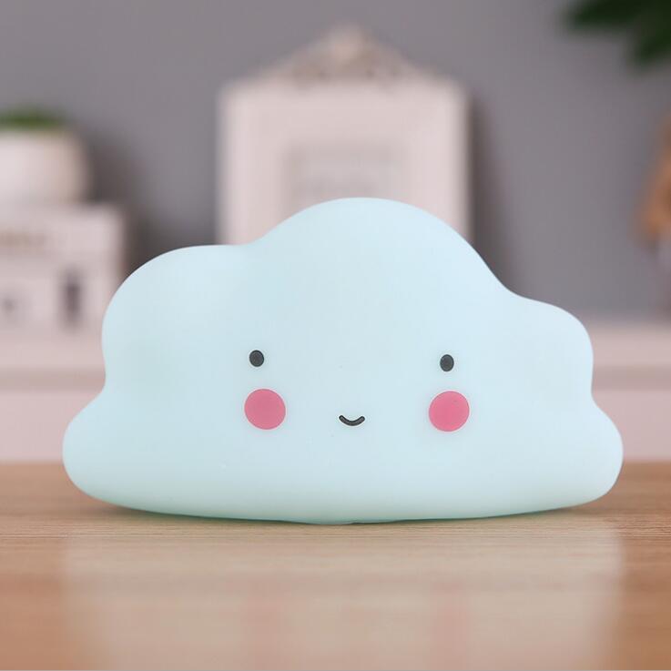 Lovely Led Night Light Silicone Cloud Night Lamp Mood Light Baby Nursery Lamp Children Gift For Kids Bedside Bedroom