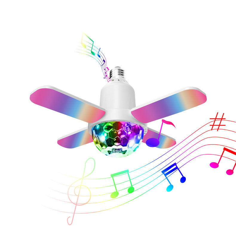 Mini four-leaf Bluetooth starry sky light Household indoor wireless Bluetooth plus white light colorful stage music atmosphere l