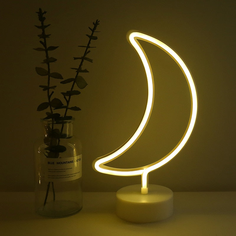 LED Living Room Neon Light Luminous Decoration Creative Cloud Home Ins Bedside Pineapple Night Light Flamingo