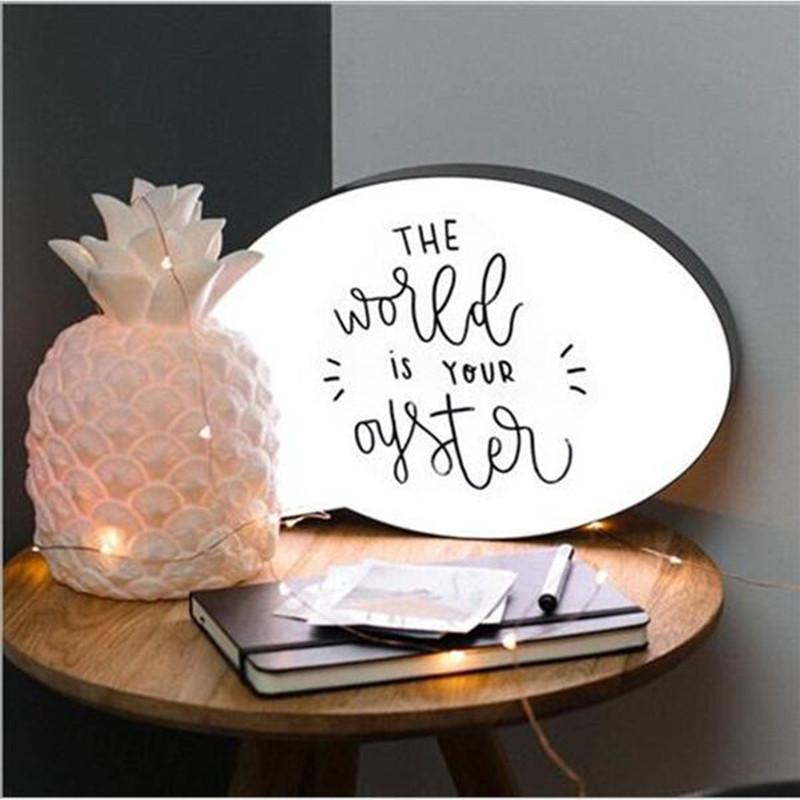Q speech bubble light box led Combination Lightbox Night Light DIY USB PORT Powered Cinema Lightbox