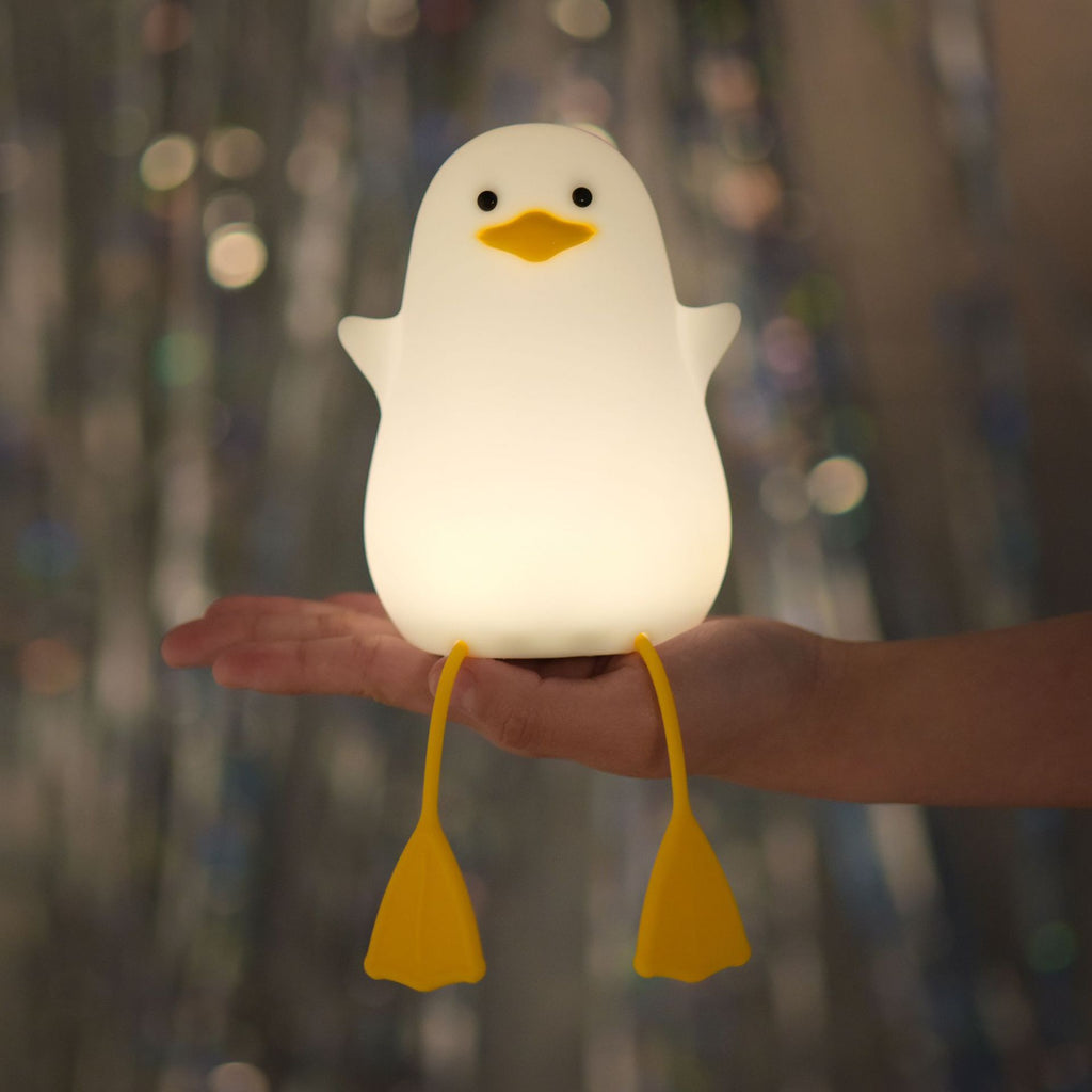 Little Gull Fun Night Light Charging Bedroom Bedside Light Silicone Pat Light Baby Eye Protection Night Light Creative Mobile Phone Bracket