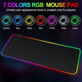 1Pc Fashion Large Gaming Office Work Mouse Pad Light Modes Touch Control Extended Soft Computer Keyboard Mat NonSlip Rubber Base