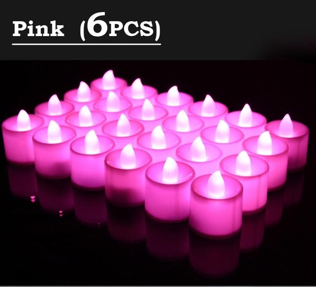 24pcs/set LED Balloon Battery operated led candle lamp multicolor color flame flashing place light in it home wedding ballons