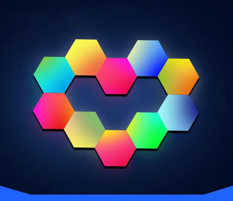 Gaming Atmosphere Light Smart Background Wall Quantum Light Voice Control APP Remote Control Cellular Bedroom Wall Light