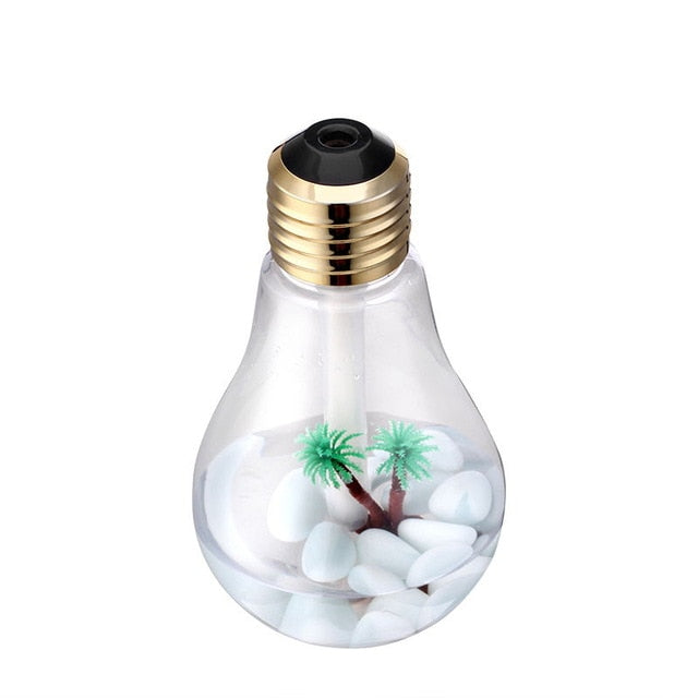 400ml LED Lamp Air Ultrasonic Humidifier for Home Essential Oil Diffuser Atomizer Air Freshener Mist Maker with LED Night Light
