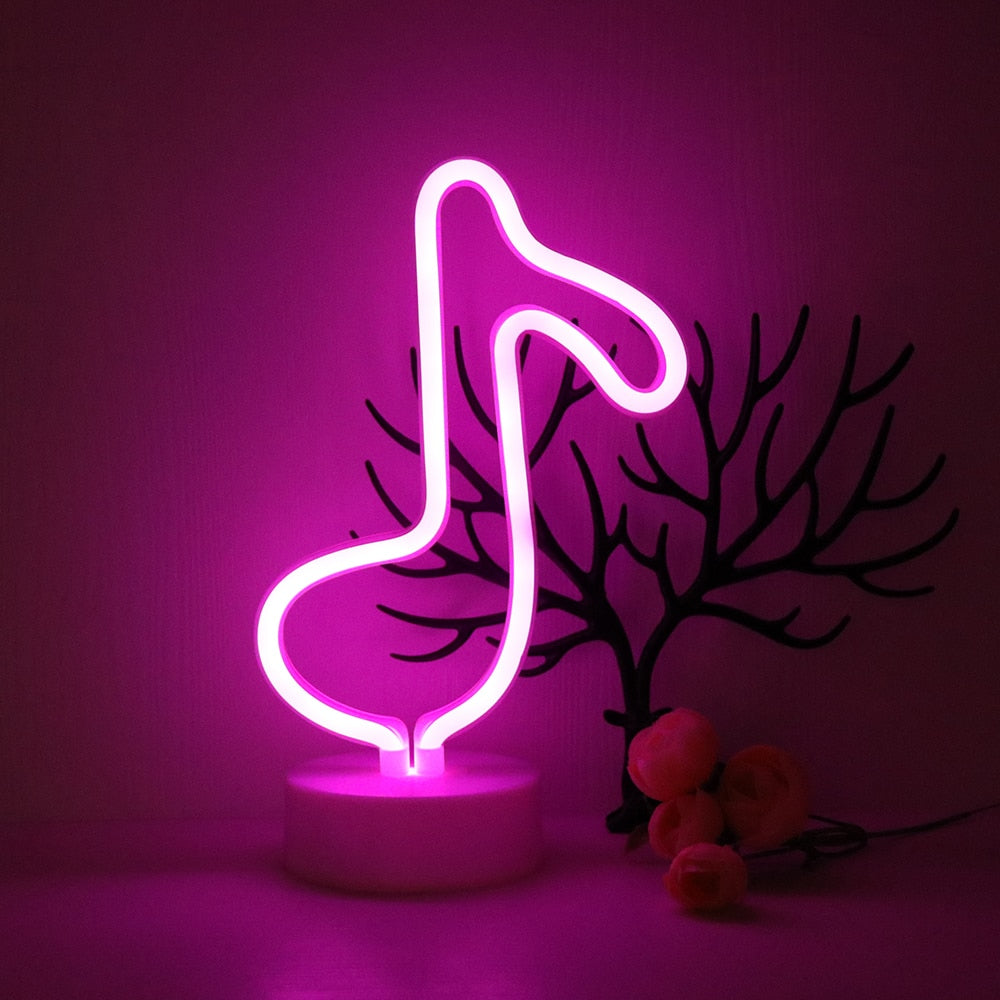 LED Living Room Neon Light Luminous Decoration Creative Cloud Home Ins Bedside Pineapple Night Light Flamingo
