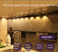 Smart LED Human Body Sensor Light Ultra-thin Peephole Hill Light Strip Rechargeable Self-adhesive Closet Wine Cabinet Kitchen Cabinet Light Band