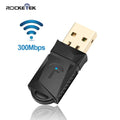 Rocketek 300Mbps wireless USB WiFi adapter/Utral-Fast External wireless wi-fi receiver/Portable network card 802.11n/a/g Dongle