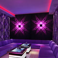 Wall Mounted LED Wall Lamp Indoor LED Projection Colorful Lighting Mural Luminaire Background Wall Light for Home Hotel KTV Bar