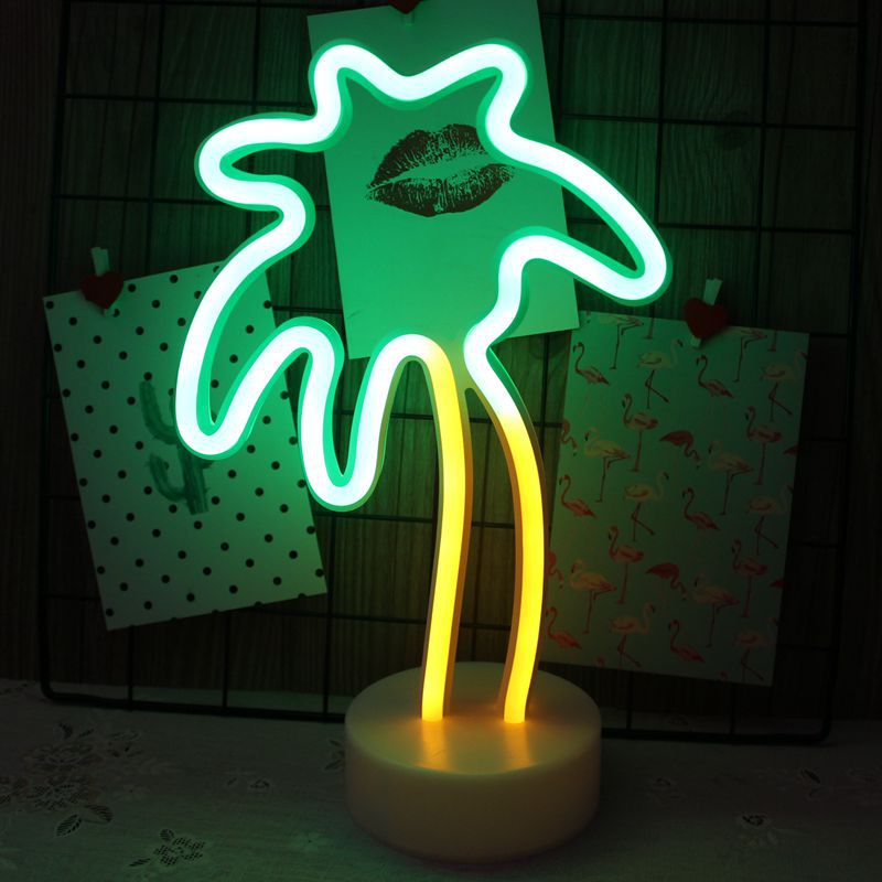 LED Living Room Neon Light Luminous Decoration Creative Cloud Home Ins Bedside Pineapple Night Light Flamingo