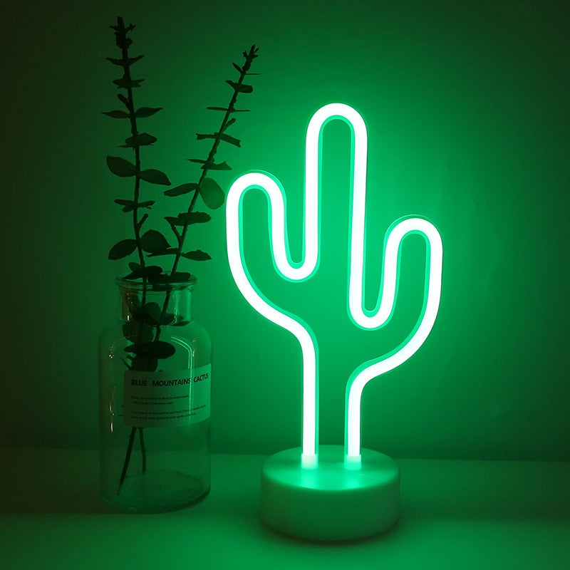 LED Living Room Neon Light Luminous Decoration Creative Cloud Home Ins Bedside Pineapple Night Light Flamingo