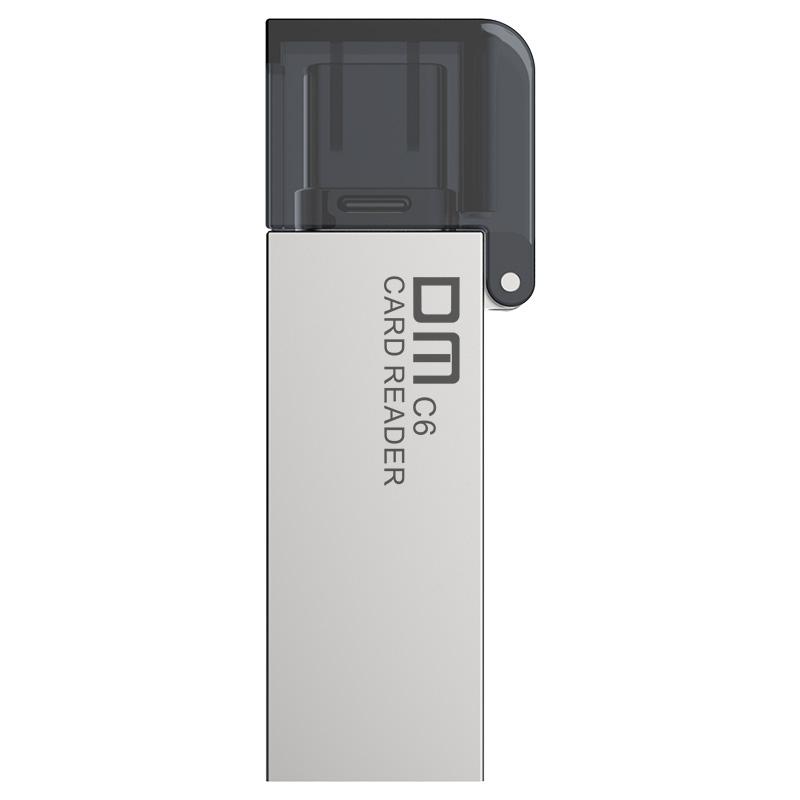DM USB C Card Reader CR006 Micro SD/TF Type C Multi Memory Card Reader for MacBook or smartphone with USB-C interface