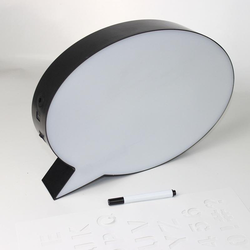 Q speech bubble light box led Combination Lightbox Night Light DIY USB PORT Powered Cinema Lightbox