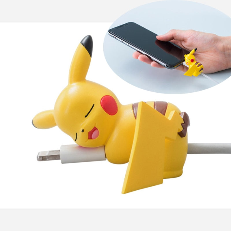 Cute Bite Cartoon Cable Protector for iPhone X earphone data cable Universal Cord Protection Protective Cover USB Cable Winder