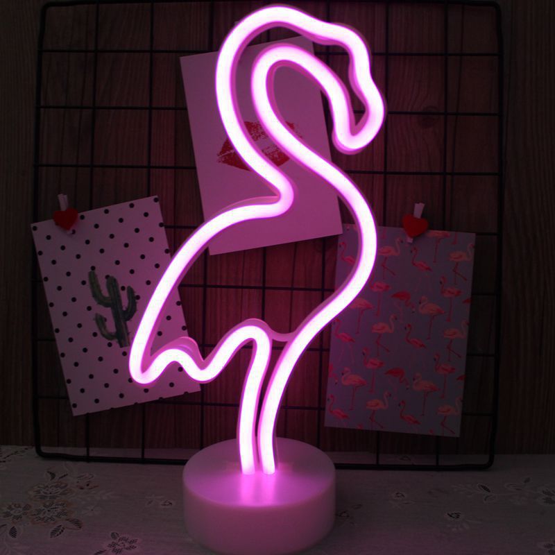 LED Living Room Neon Light Luminous Decoration Creative Cloud Home Ins Bedside Pineapple Night Light Flamingo