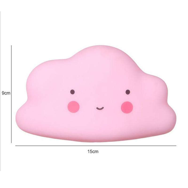Lovely Led Night Light Silicone Cloud Night Lamp Mood Light Baby Nursery Lamp Children Gift For Kids Bedside Bedroom