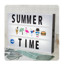 A4 LED Combination Lightbox Night Light DIY Black Letter Card USB PORT Powered Cinema Lightbox