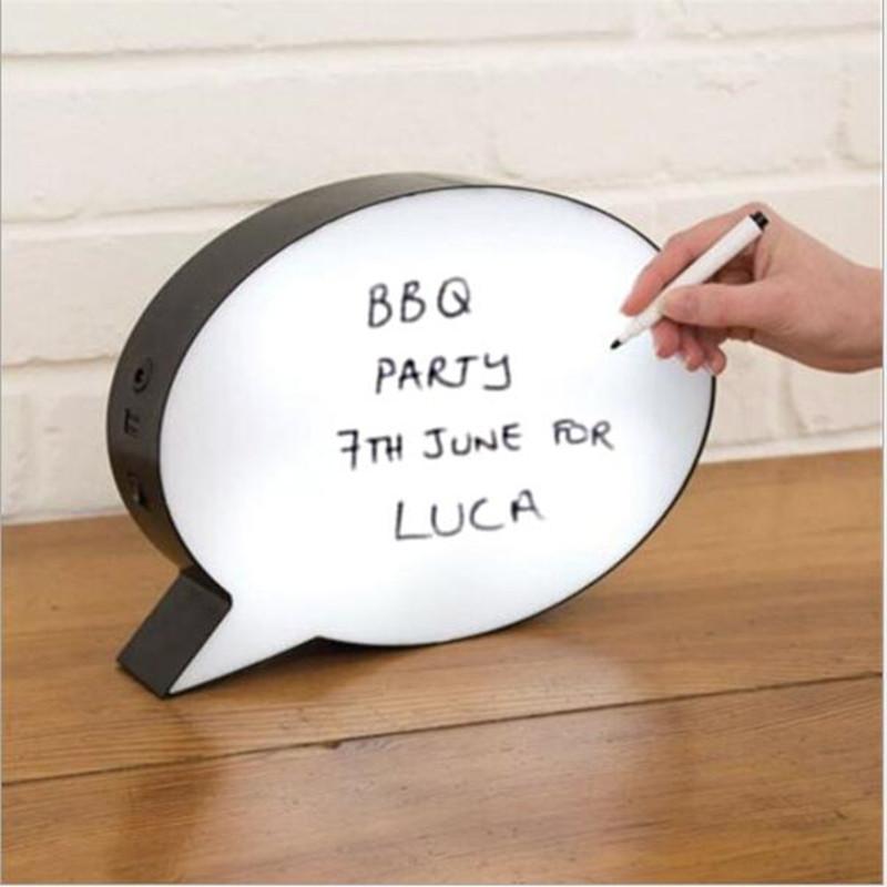 Q speech bubble light box led Combination Lightbox Night Light DIY USB PORT Powered Cinema Lightbox