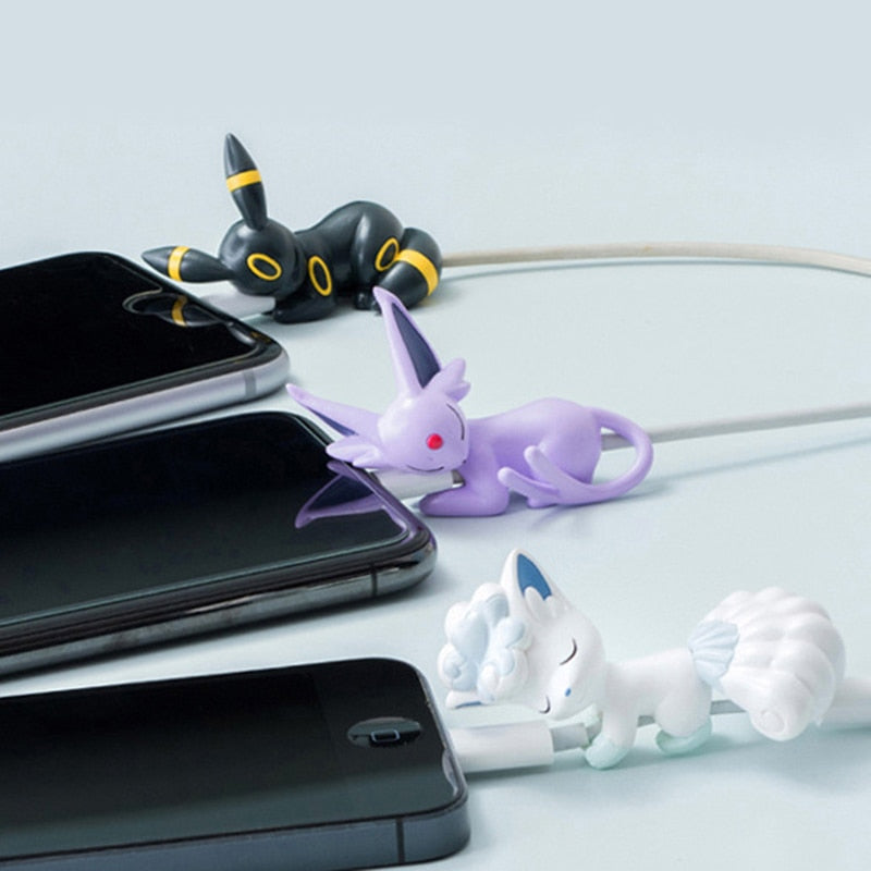 Cute Bite Cartoon Cable Protector for iPhone X earphone data cable Universal Cord Protection Protective Cover USB Cable Winder