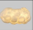Nordic Cotton Cloud LED Pendant Lamp for Restaurant, Clothing Store, Bar Counter, Window Display, Simple and Creative White Cloud Pendant Light