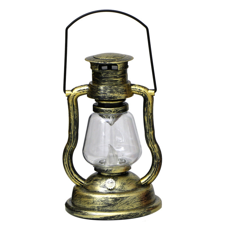 Retro Lantern Kerosene Lamp Decorative Portable Lantern Creative Clear Bar Cafe Home Festival Atmosphere Candle Night Light