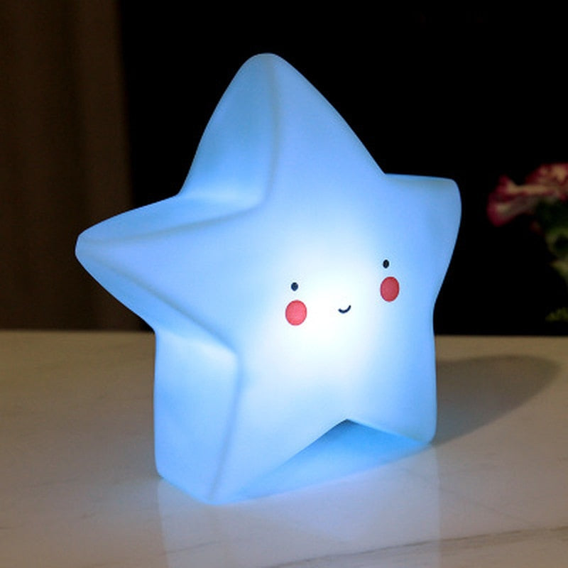 New Year's Christmas Small Gifts Ins Creative Vinyl Should Aid Night Lights Cartoon Children's Bedroom Decoration Annual Meeting Gifts Star Lights