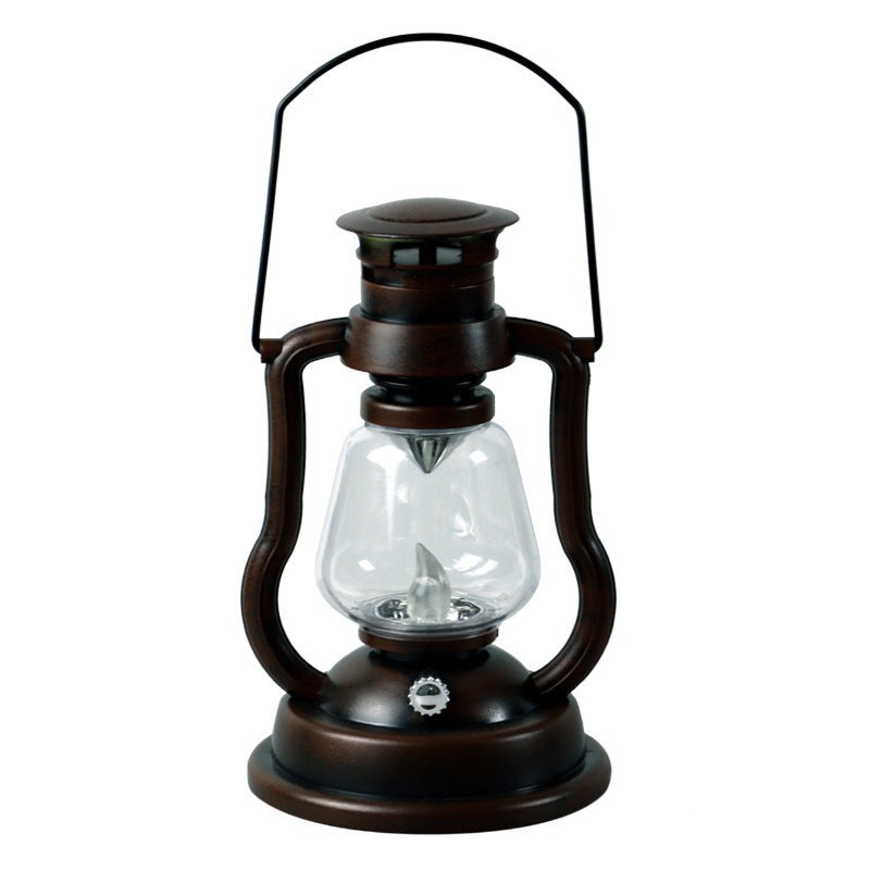 Retro Lantern Kerosene Lamp Decorative Portable Lantern Creative Clear Bar Cafe Home Festival Atmosphere Candle Night Light