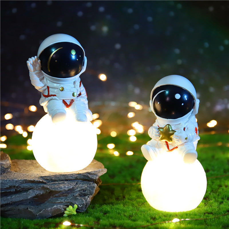 Creative Astronaut Star Lamp Ornaments Children's Home Bedroom Night Lamp Desktop Astronaut Ornaments Student Gifts