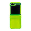 Suitable for Samsung Galaxy Z Flip5 phone case simple fluorescent green zflip4/3 folding screen protective cover