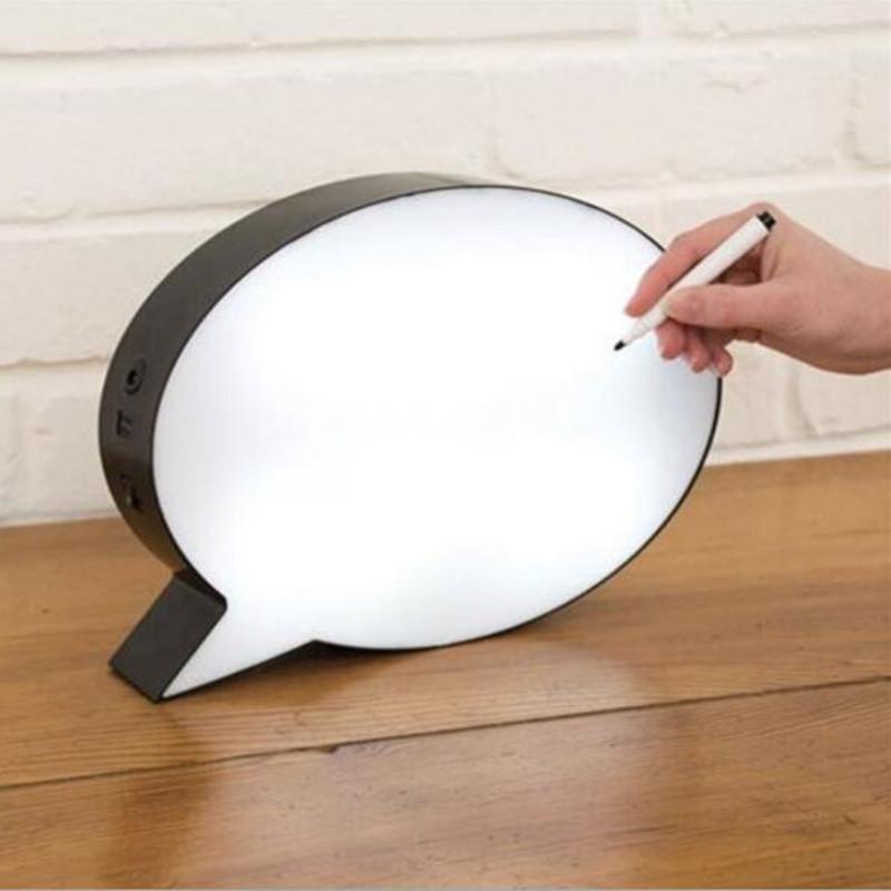 Q speech bubble light box led Combination Lightbox Night Light DIY USB PORT Powered Cinema Lightbox