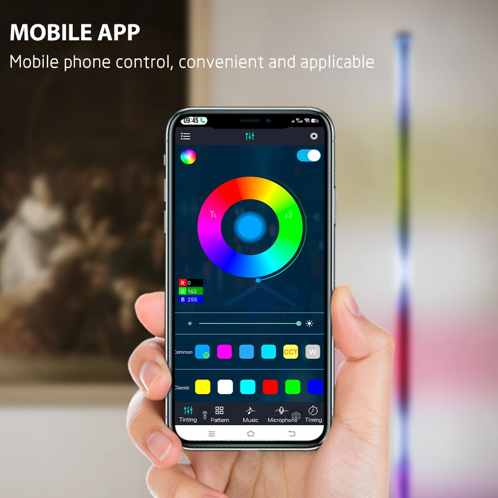 New Wall Corner Ambient Light Remote APP Control USB Floor Lamp Splicing Portable Stick RGB Corner Light