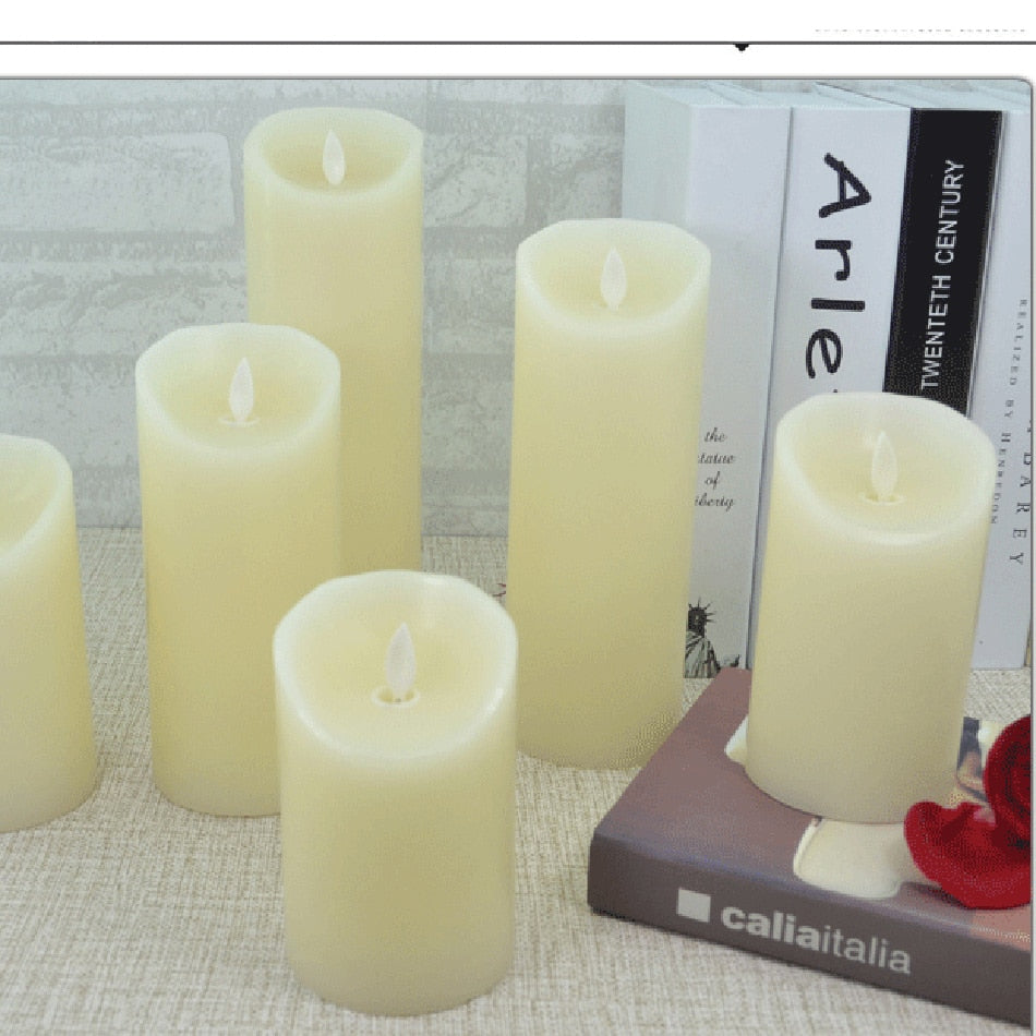 Flameless Remote Control Led Wax Candle Wireless Timer Led Light Home Decoration Halloween/Christmas Candle Holiday Light
