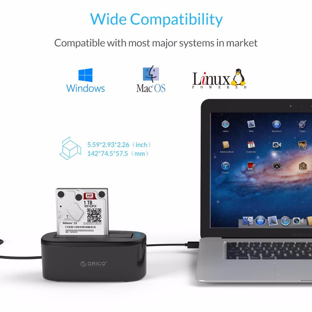 ORICO USAP HDD Docking Station 5Gbps Super Speed USB 3.0 to SATA Hard Drive Docking Station for 2.5''/ 3.5