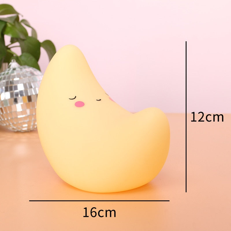 New Year's Christmas Small Gifts Ins Creative Vinyl Should Aid Night Lights Cartoon Children's Bedroom Decoration Annual Meeting Gifts Star Lights