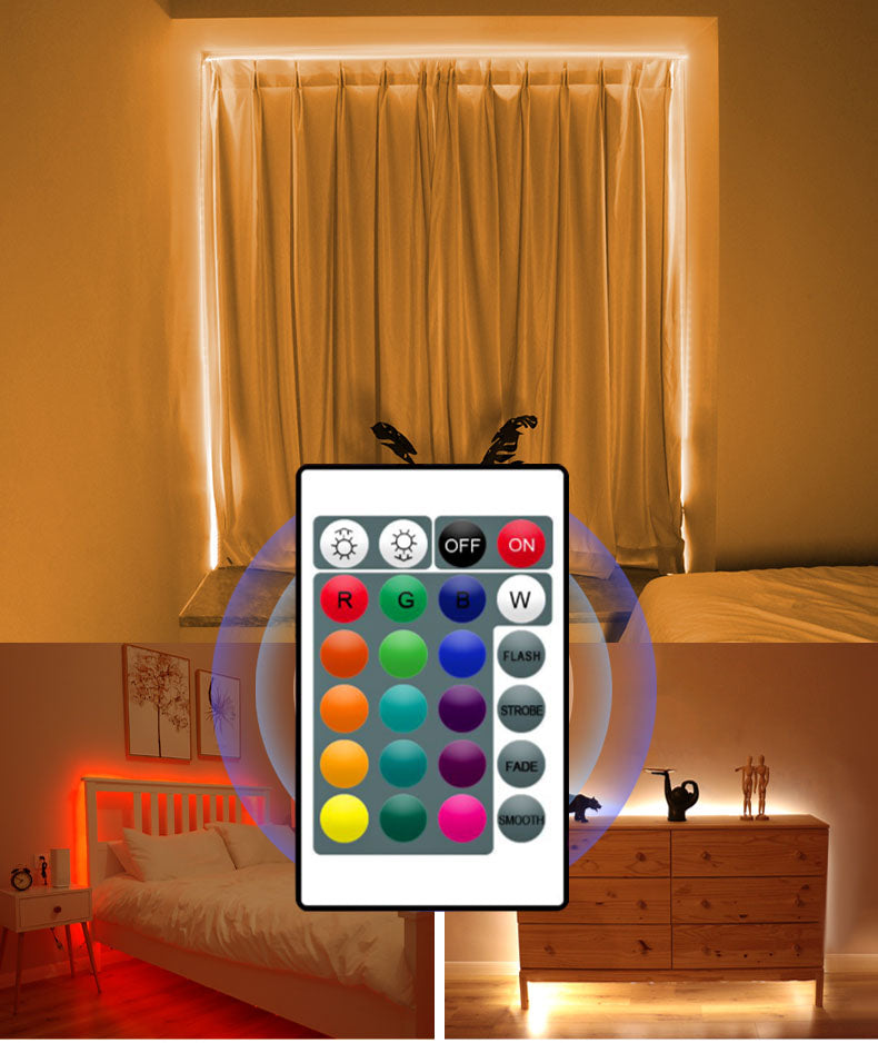 5V USB Light With 5050 RGB Light Waterproof 24 Key Light With Set TV Background Colorful Atmosphere Light