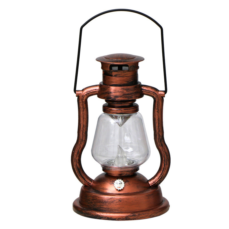 Retro Lantern Kerosene Lamp Decorative Portable Lantern Creative Clear Bar Cafe Home Festival Atmosphere Candle Night Light