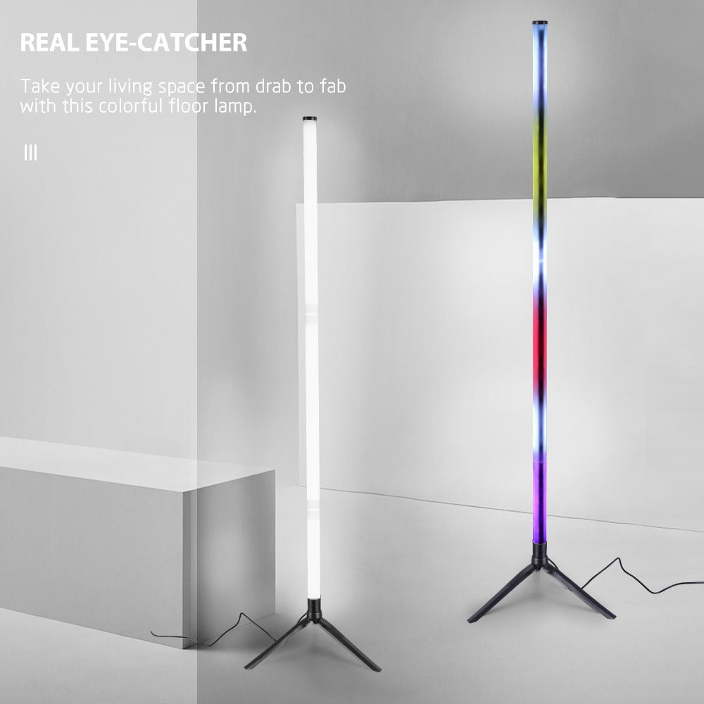 New Wall Corner Ambient Light Remote APP Control USB Floor Lamp Splicing Portable Stick RGB Corner Light