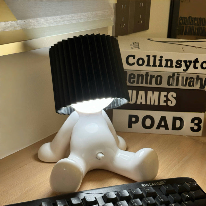 Shy Boy Desk Lamp Charging Table Lamp Room Ambience Light Creative Funny Gift for Bedroom Decoration