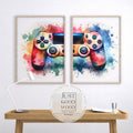 Gaming Poster 2er Set· Gaming Wandkunst · Gaming Raum Deko · Gamer Geschenk · Videospiel · Wand Deko · Esports Spiel·Deko Print· ohne Rahmen