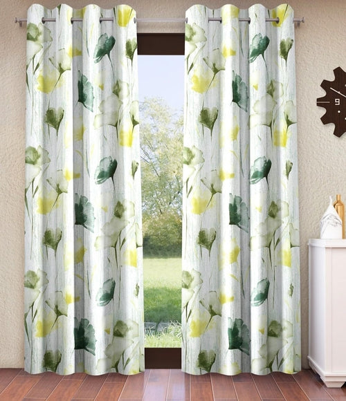 Abstract Garden Long Door Curtains